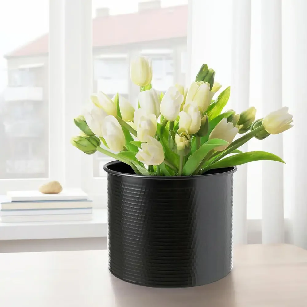 IKEA VINDFLAKT Black Vase 25 cm (10